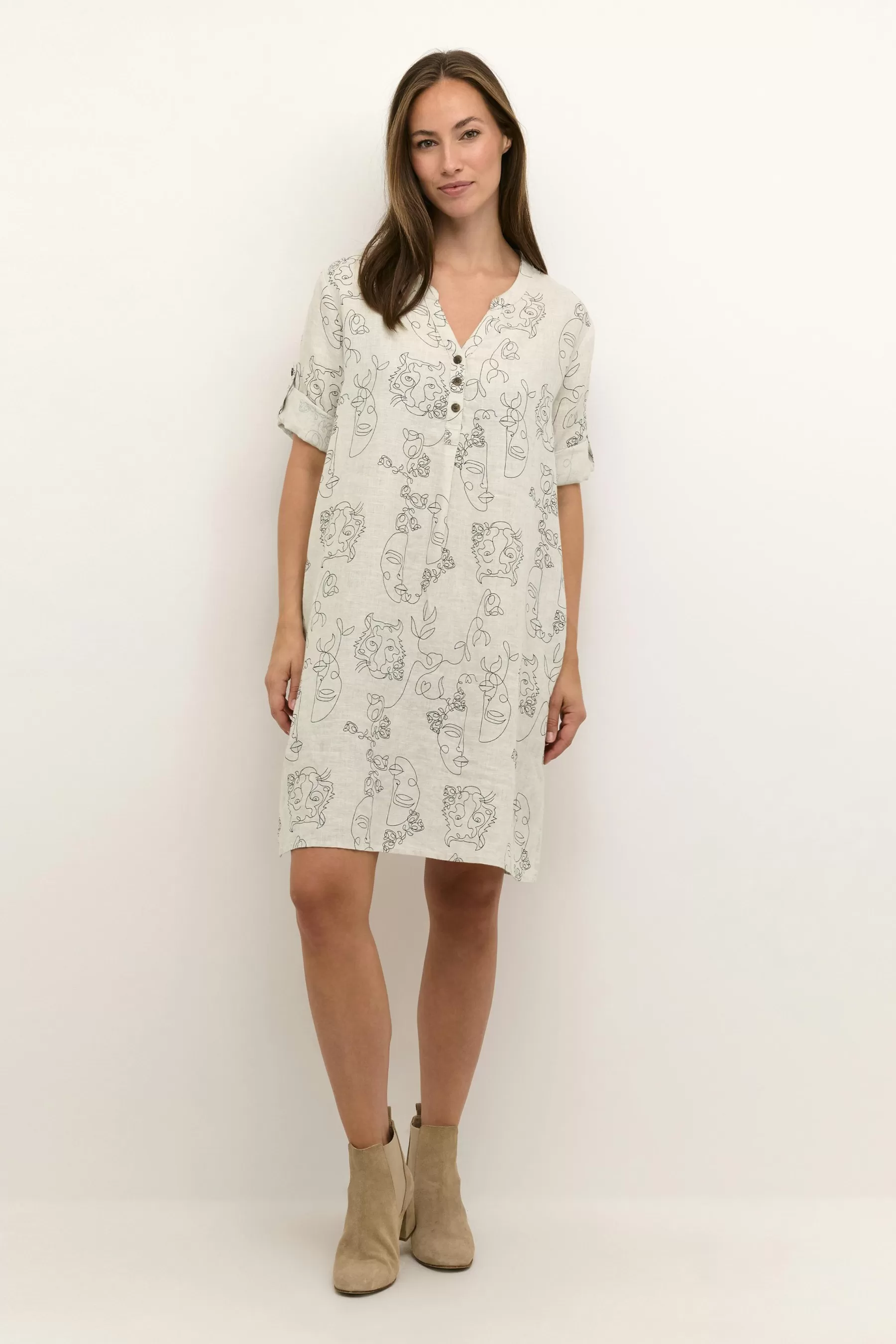 Store CRBellis Linen Dress Dresses