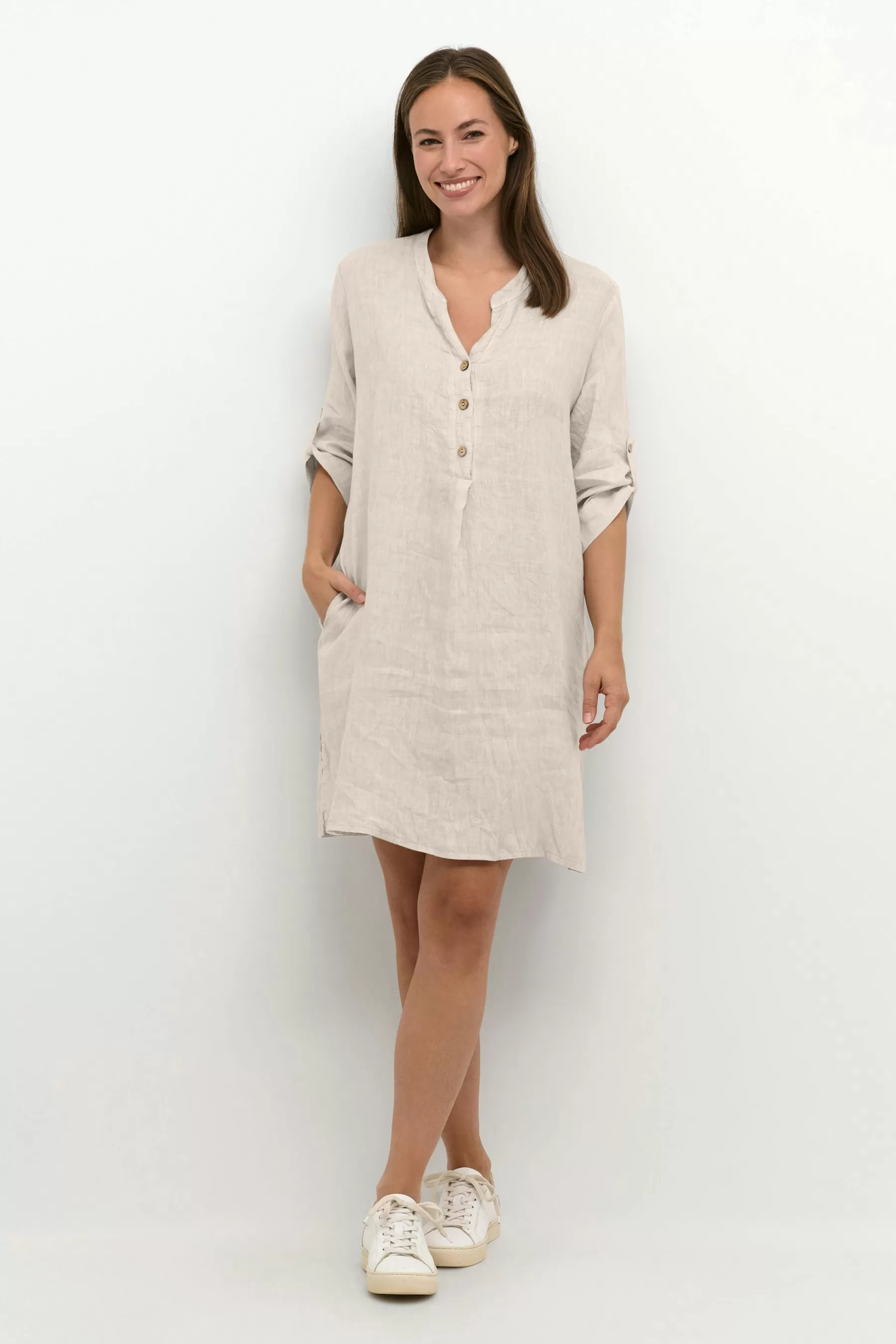 Shop CRBellis Linen Dress Dresses