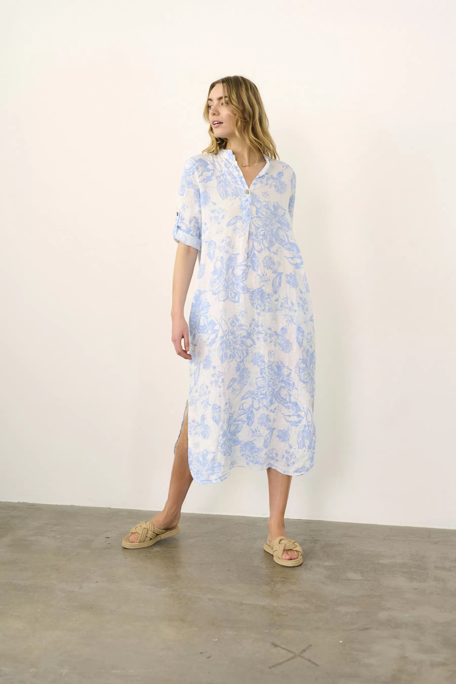 Shop CRBellis Linen dress Dresses