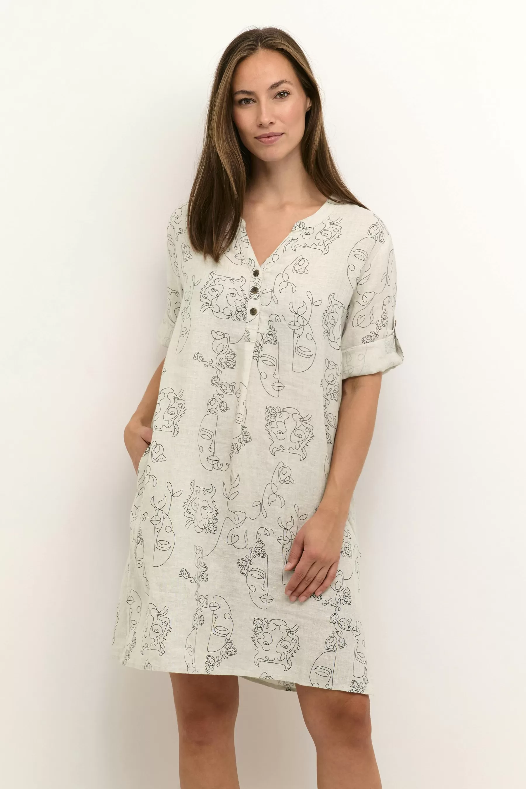 Store CRBellis Linen Dress Dresses