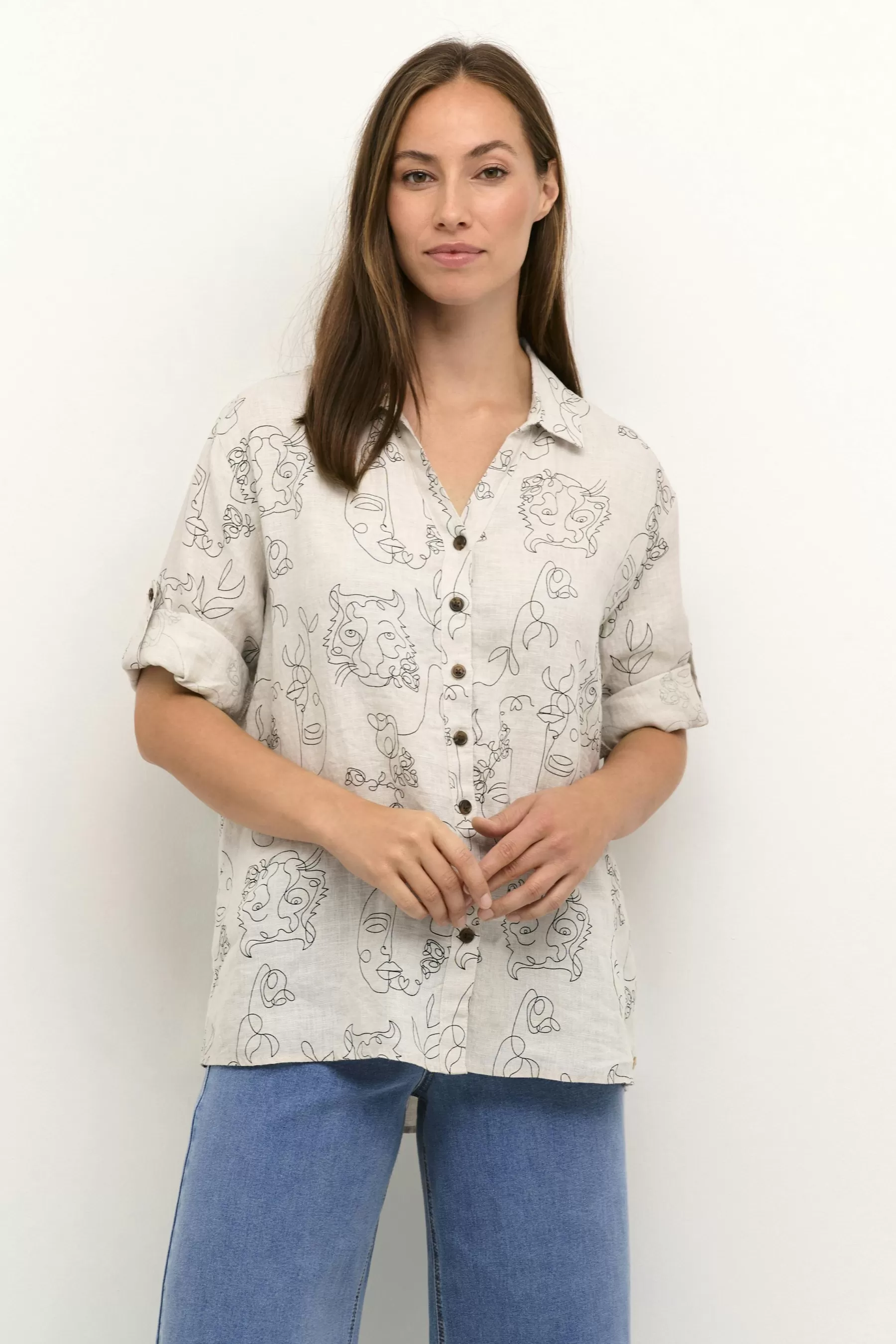 Sale CRBellis Linen Shirt Shirts & Blouses