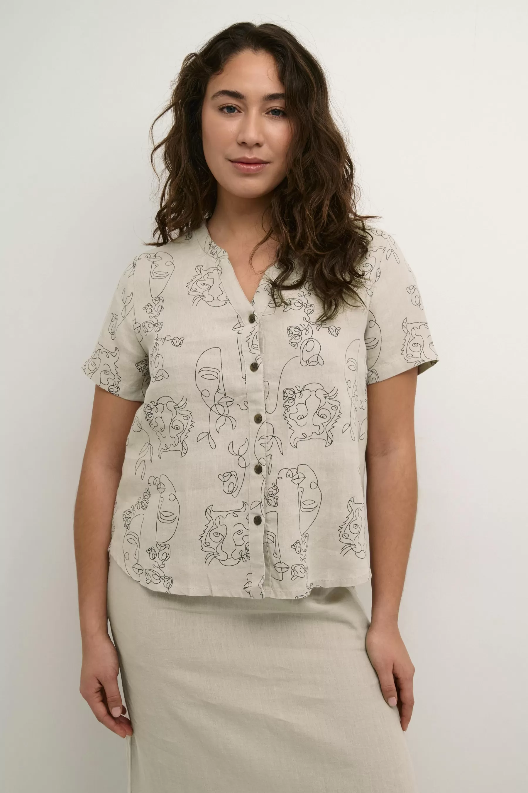 Best Sale CRBellis Linen shirt Shirts & Blouses