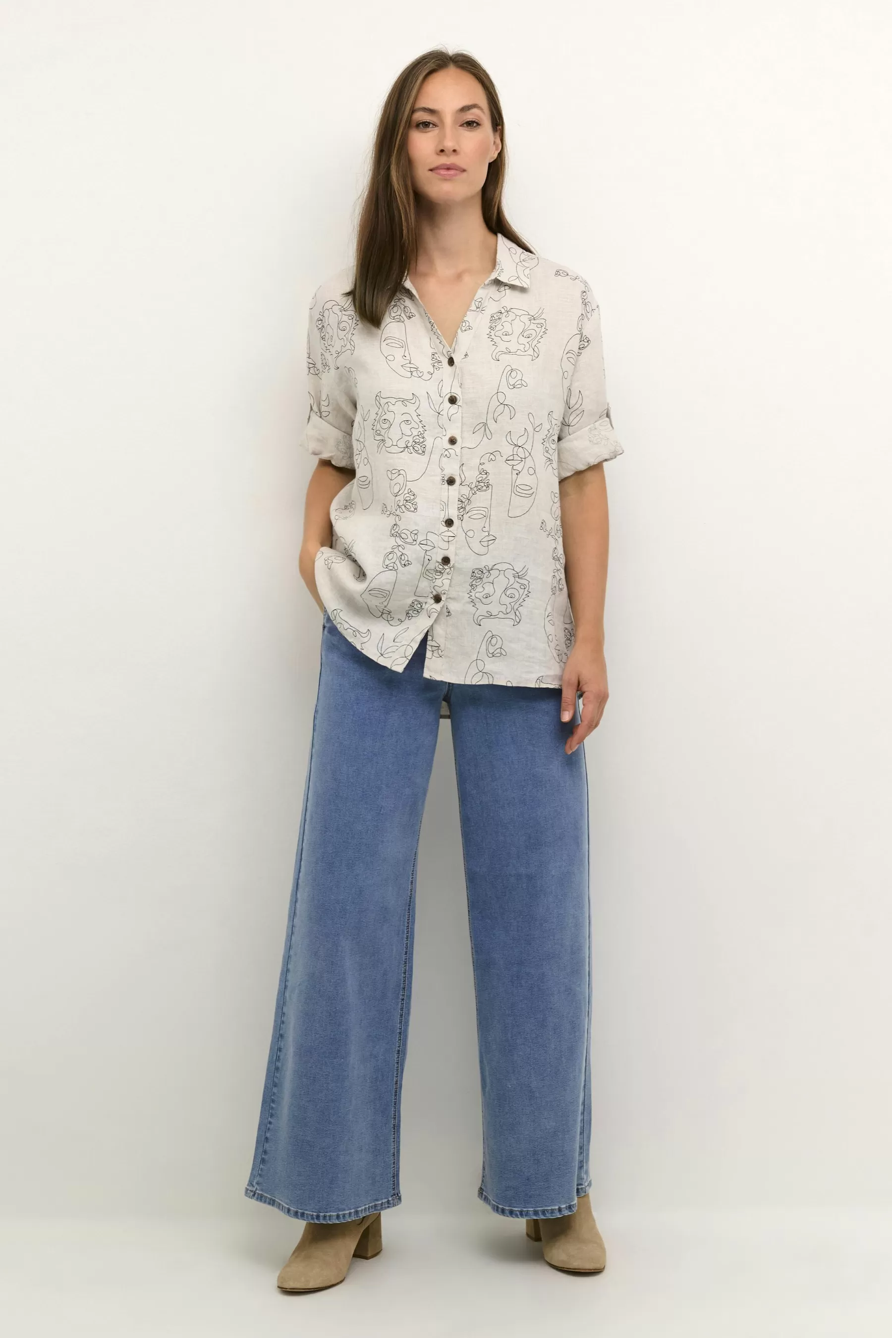 Sale CRBellis Linen Shirt Shirts & Blouses