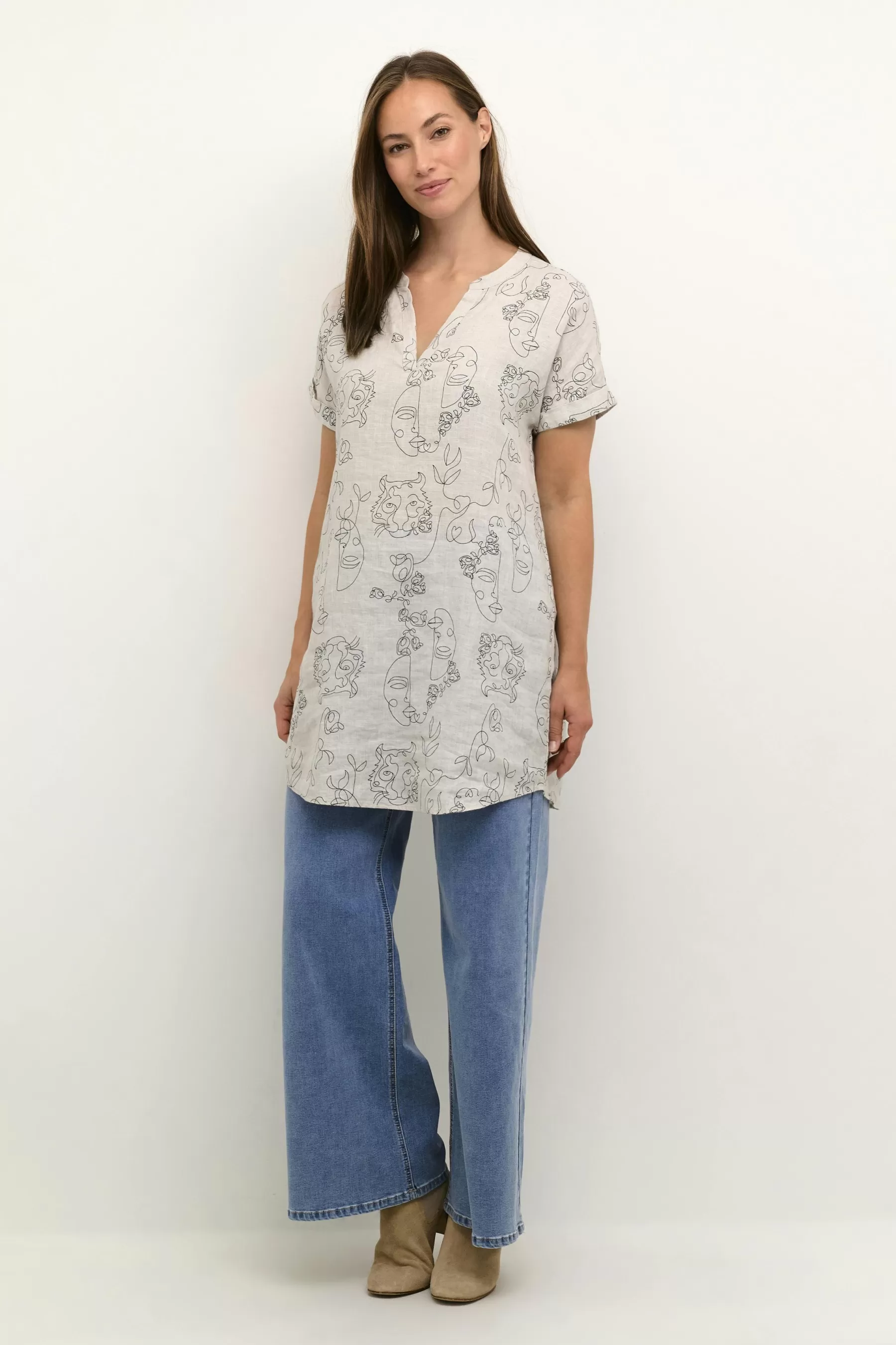 Sale CRBellis Linen tunic Dresses