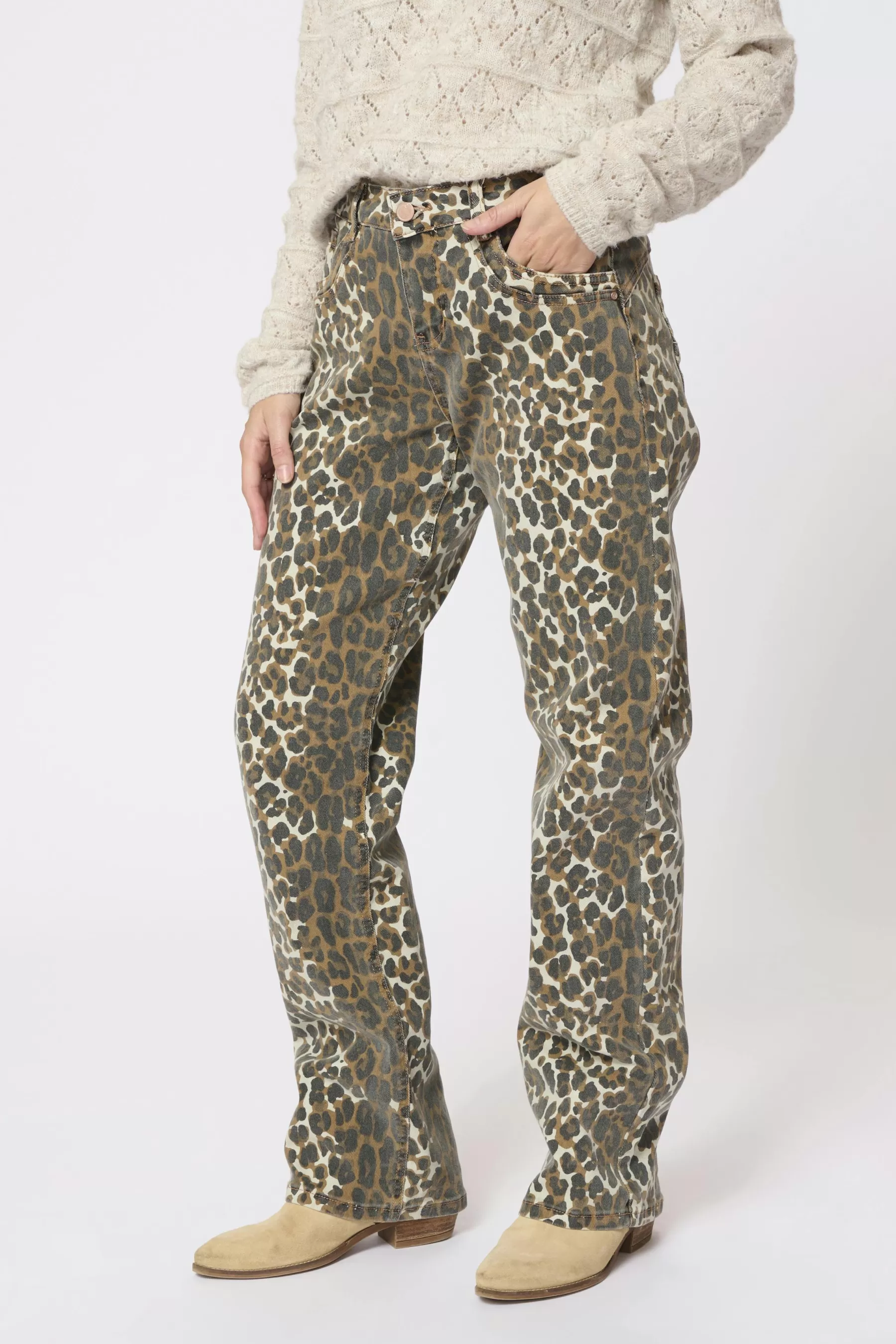 Sale CRHenny Leopard Jeans Jeans