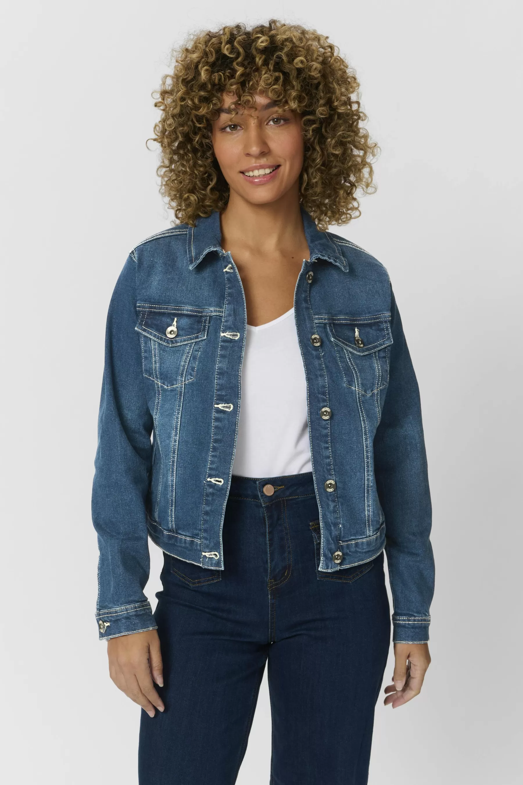 Fashion CRLisa Denim jacket Coats & Jackets