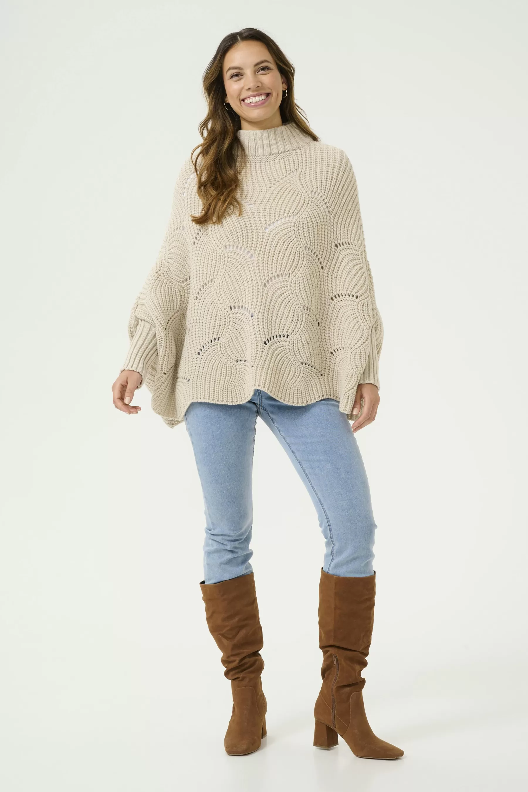 Shop CRMistletoe Poncho Knitwear & Cardigans