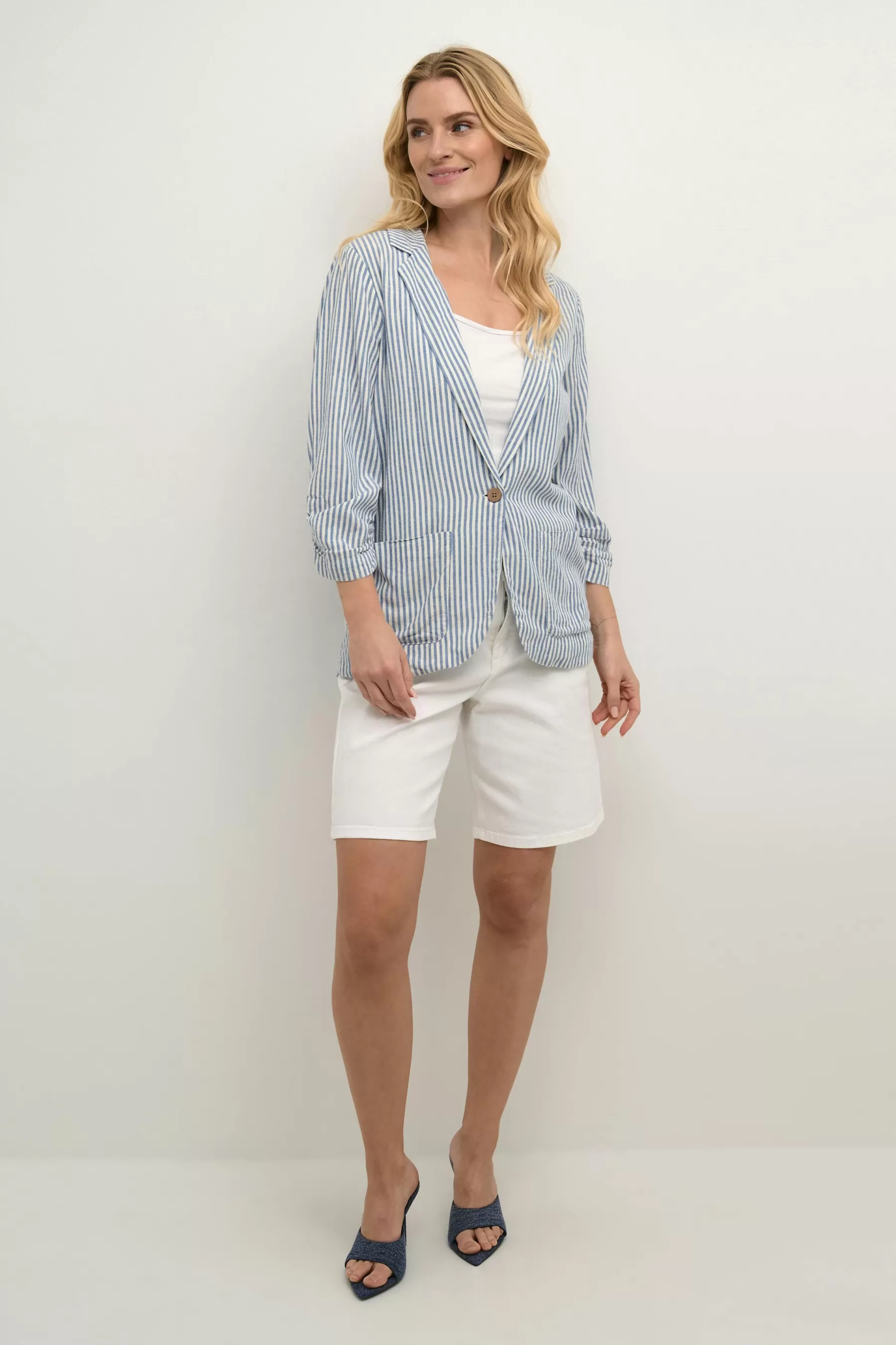 Cheap CRVenta Linen Blazer Blazers