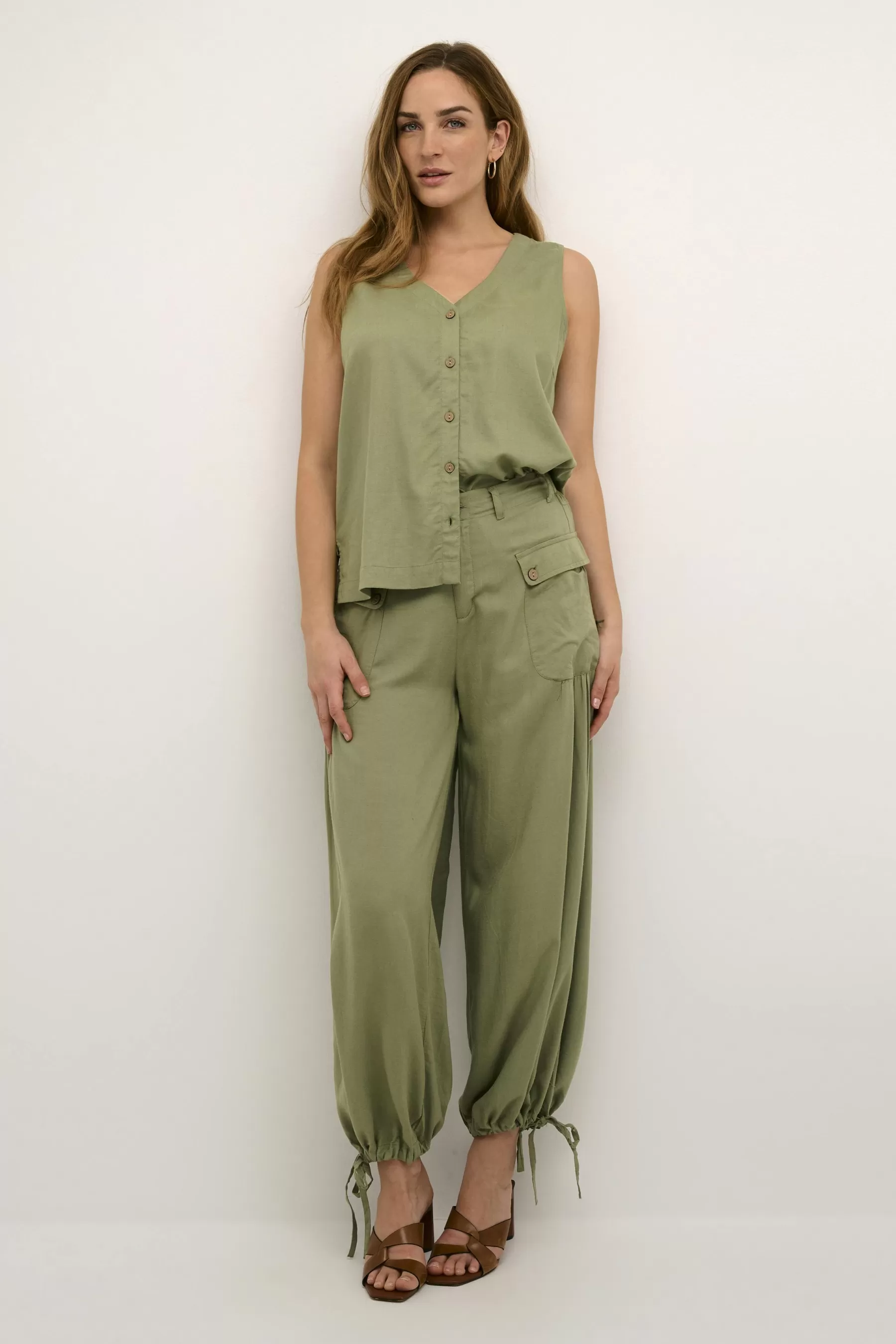 Store CRVenta Linen Trousers Trousers