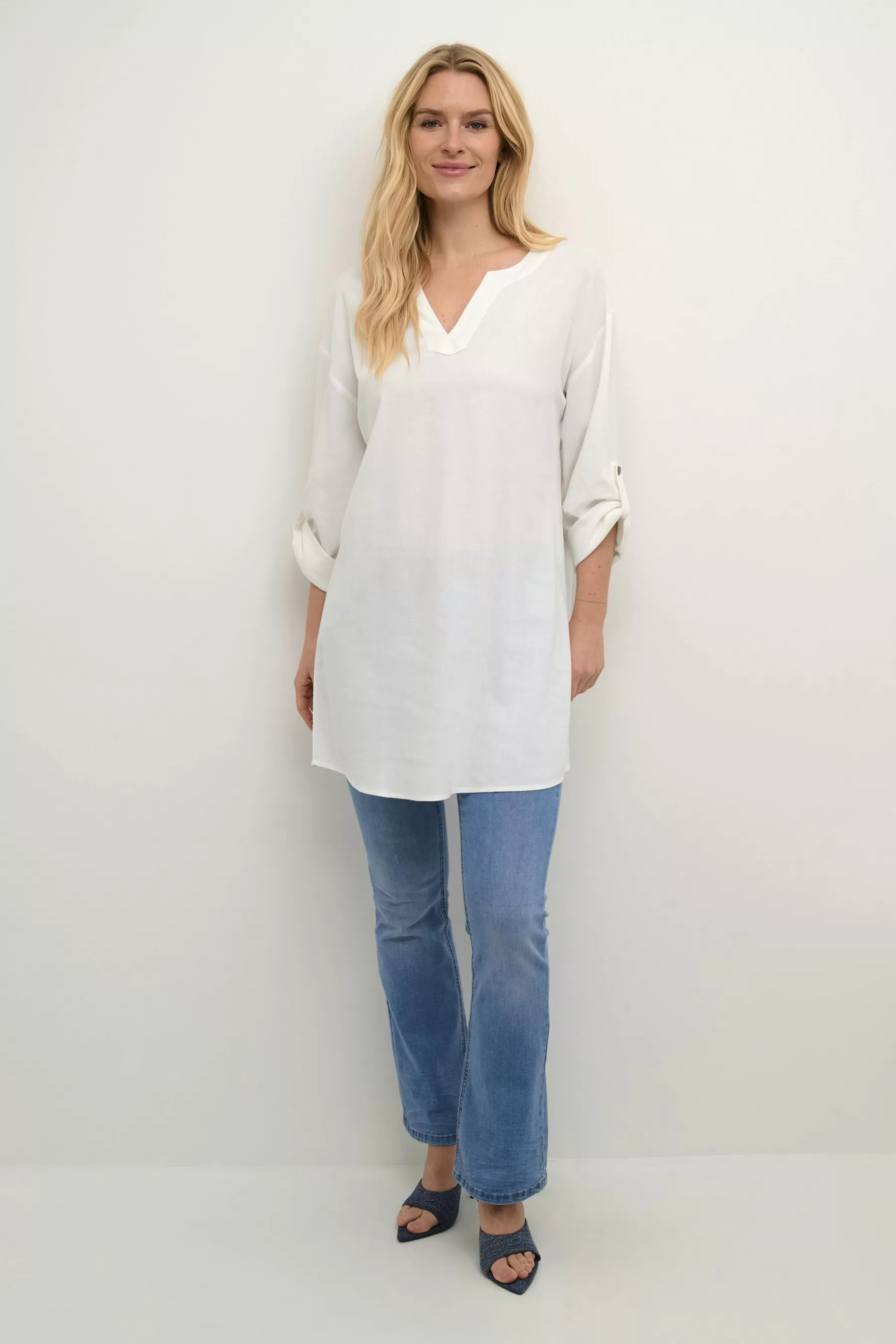 Hot CRVenta Linen Tunic Dresses