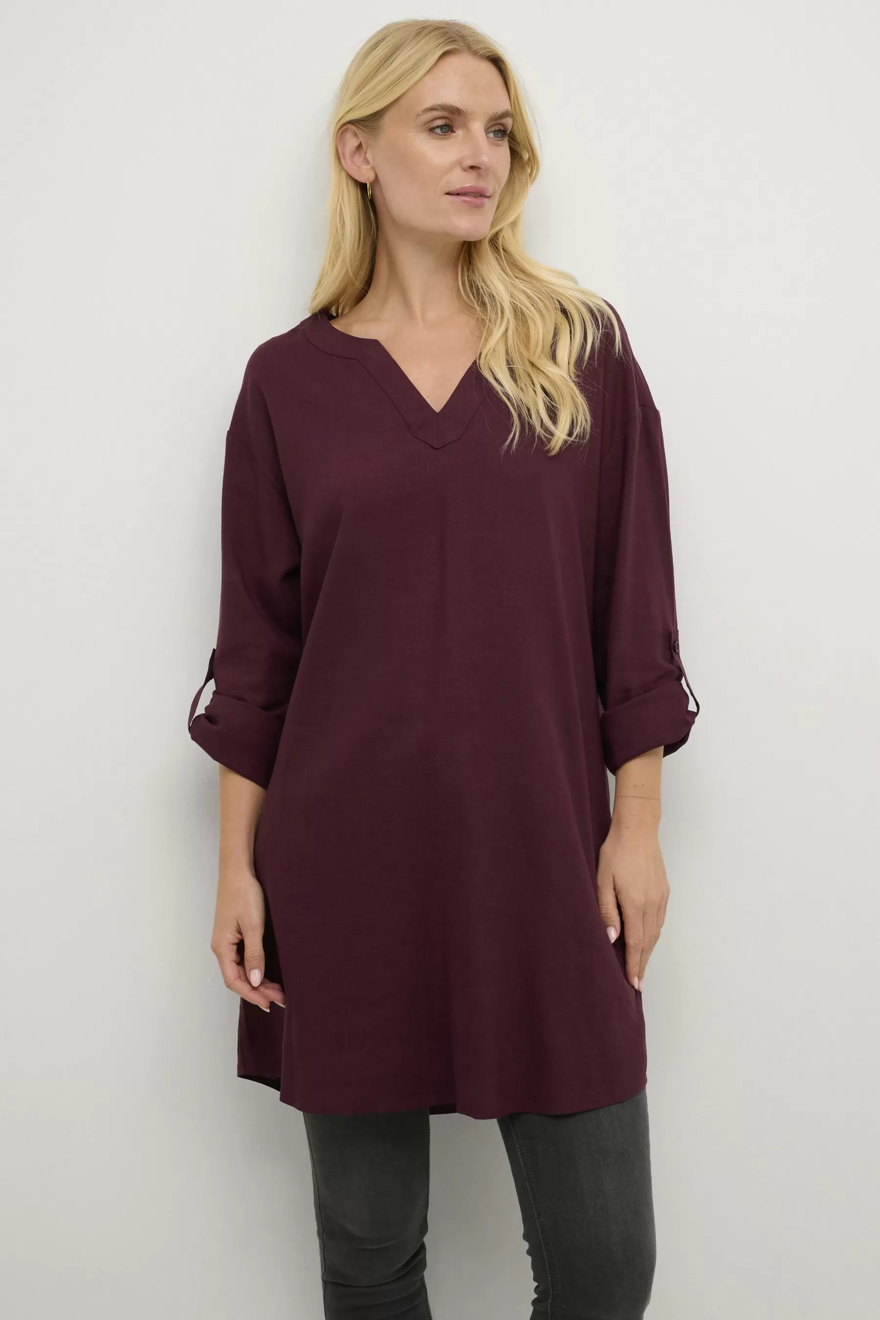 Store CRVenta Linen Tunic Dresses