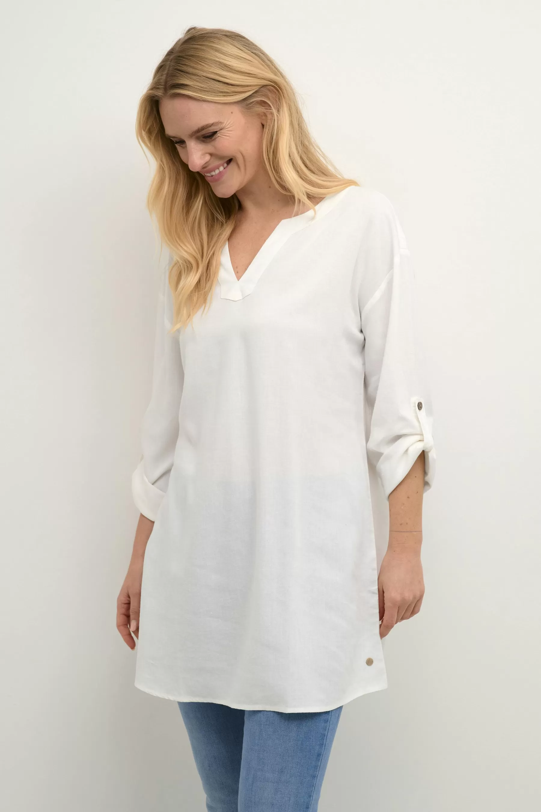 Hot CRVenta Linen Tunic Dresses