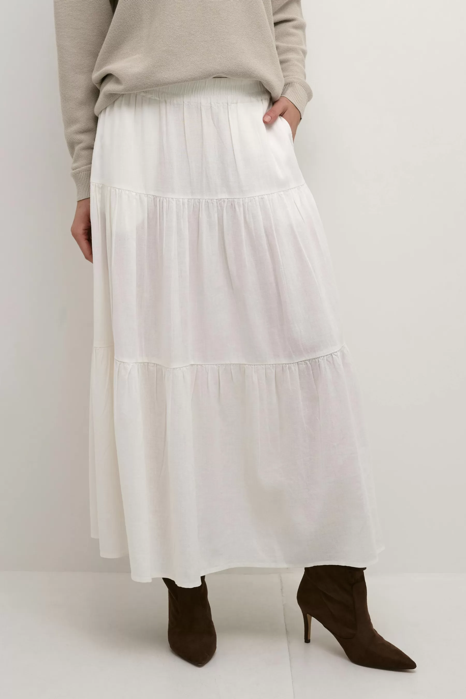 Clearance CRVente Linen skirt Skirts